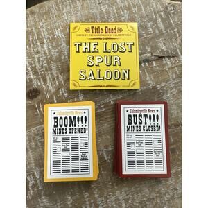 Fundex Calamityville The Gold Rush Game Replacement Deeds and Newspaper Cards